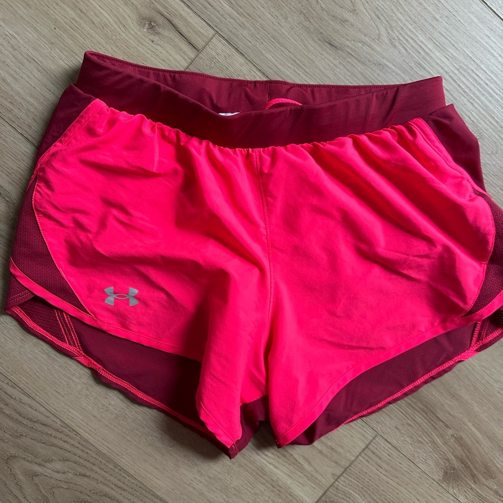 Under Armour Women's Bright Pink Athletic Shorts
